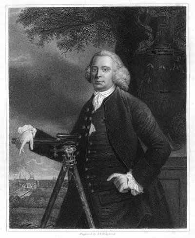 James Brindley, 18e-eeuwse Engelse civiel ingenieur en kanaalbouwer, 1836 door JT Wedgwood