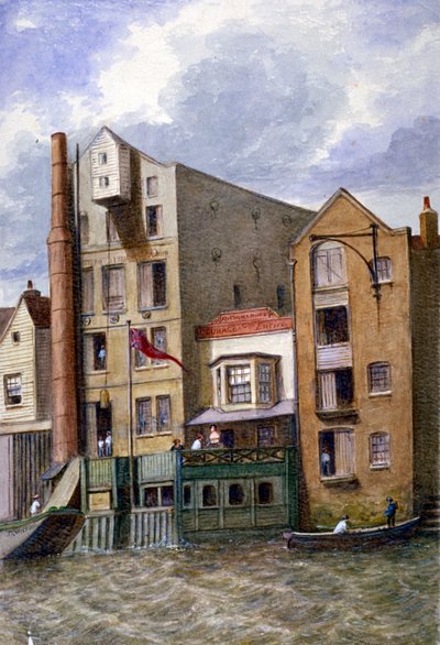 Anchor and Hope Inn, New Crane Stairs, Shadwell, Londen door JT Wilson