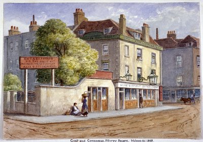 Old Goat and Compasses Inn, Marylebone Road, Londen door JT Wilson