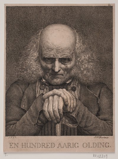 Een honderdjarige oude man door J.V. Gertner