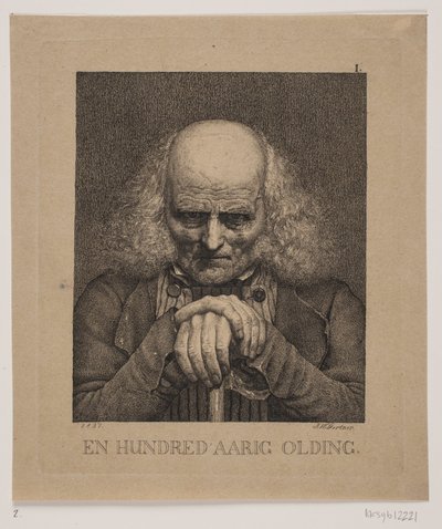 Een honderdjarige oude man door J.V. Gertner