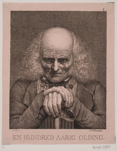 Een honderdjarige oude man door J.V. Gertner