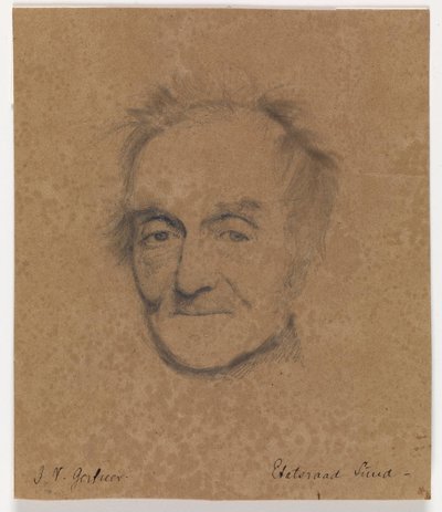 Portret van schilder J.L. Lund door J.V. Gertner