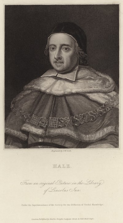 Sir Matthew Hale door J.W. Cook