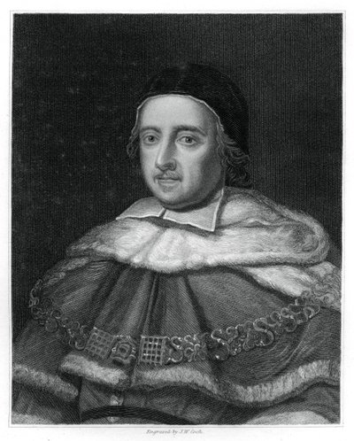 Sir Matthew Hale, opperrechter van Engeland, 1834 door J.W. Cook