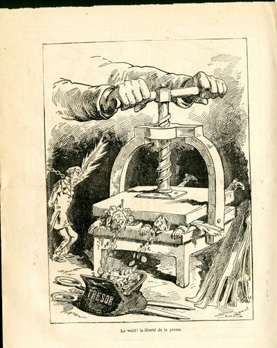 Le Triboulet, Satirique en N & B door J. (1847 1892) Blass