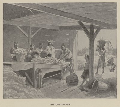 De katoen gin (litho) door J. (after) Steeple Davis
