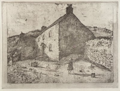 Vissershut - Eiland Man door J. Alden Weir
