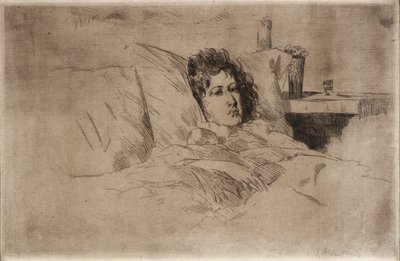 Moeder en kind door J. Alden Weir