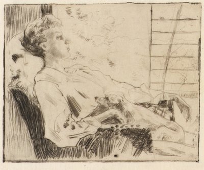 Op de Piazza door J. Alden Weir