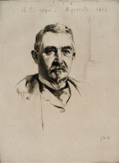 Portret van kolonel H.C. Weir (Agricola) door J. Alden Weir
