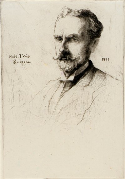 Portret van Dr. Robert F. Weir door J. Alden Weir