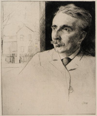 Portret van John F. Weir door J. Alden Weir