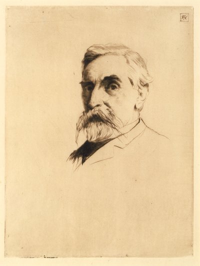 Portret van Robert Weir door J. Alden Weir