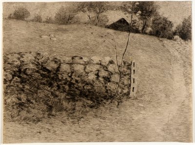 De schuur door J. Alden Weir