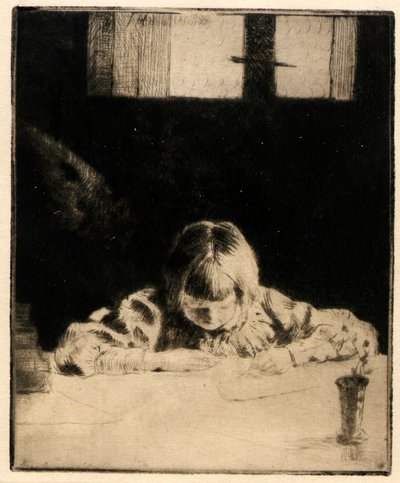 De kleine student door J. Alden Weir