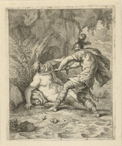 Peleus vangt Thetis door J. Alexander Janssens