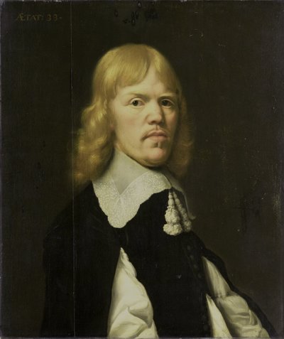 Portret van een man door J. Attama
