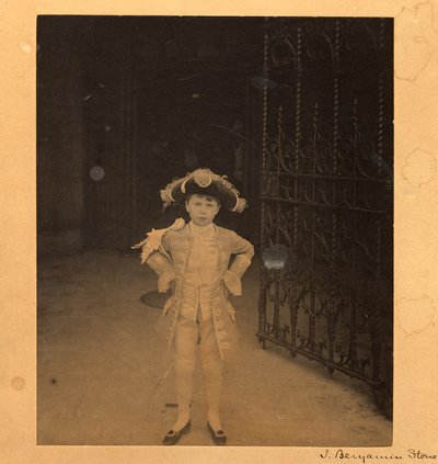 Edward Cavendish als page bij de kroning van Edward VII door J. Benjamin Stone