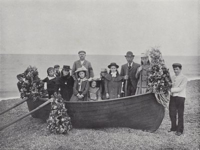 Garland Dag in Abbotsbury, het Neptunus Festival door J. Benjamin Stone