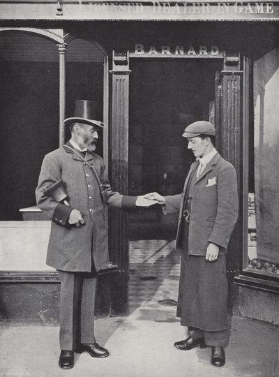 Hocktide in Hungerford, Roepende die Pennies Verzamelt door J. Benjamin Stone