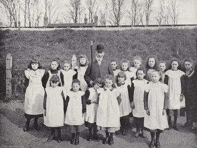 Hocktide in Hungerford, Vrije Dag Eisen voor Schoolkinderen door J. Benjamin Stone