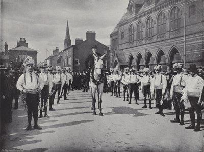 Knutsford May Day Festival, de Morris Dansers door J. Benjamin Stone