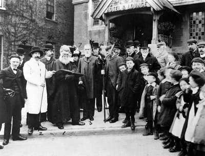 Zweren op de hoorns in Highgate, 28 maart 1906 door J. Benjamin Stone