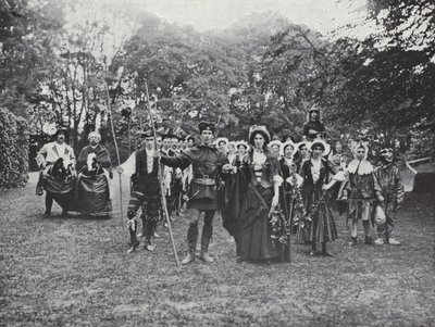 Het Sherborne Schouwspel, Morris Dansers in het Groen door J. Benjamin Stone