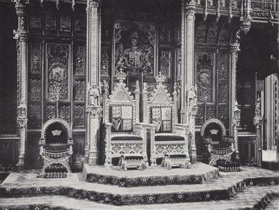 De Troon in het Hogerhuis door J. Benjamin Stone
