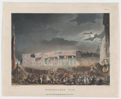 Bartholomew Fair, 1 februari 1808 door J. Bluck