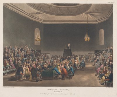 Debatvereniging, Piccadilly, 1 augustus 1808 door J. Bluck