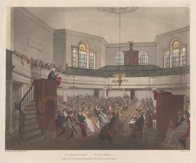 Magdalen Kapel, 1 februari 1809 door J. Bluck