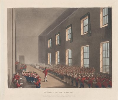 Militaire Academie, Chelsea, 1 januari 1810 door J. Bluck