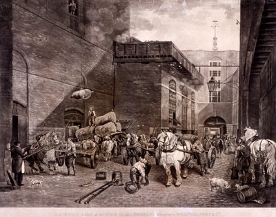 De Hour Glass Brewery aan Upper Thames Street, Londen, 1821 door J Bromley