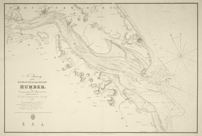 Een onderzoek van de ingang van de rivier de Humber door Commandant William Hewett, R.N. gemaakt in opdracht van de Lords Commissarissen van de Admiraliteit 1828 door J. & C. Walker