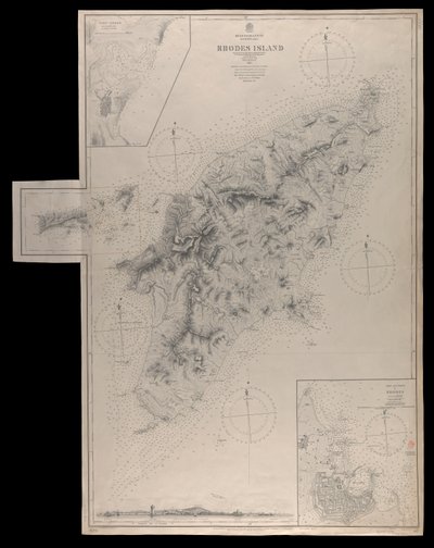 Middellandse Zee-archipel Rhodos Eiland onderzocht...onder leiding van Com