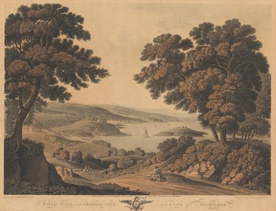Georgetown en Federal City of City of Washington door J. Cartwright after George Beck