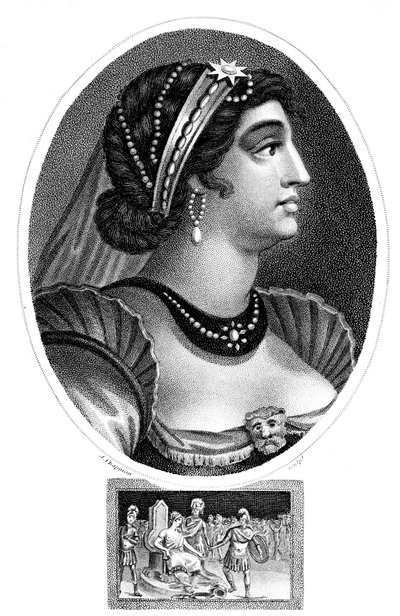 Cleopatra, koningin van Egypte, 1804 door J. Chapman