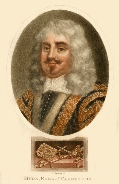 Hyde, Graaf van Clarendon, midden 17e eeuw door J. Chapman