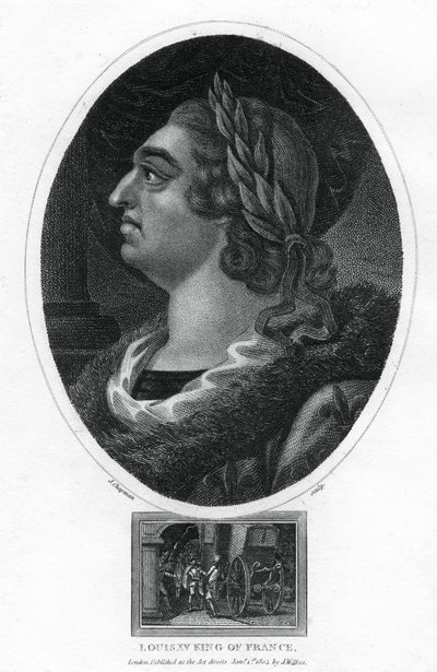 Lodewijk XV, Koning van Frankrijk door J. Chapman