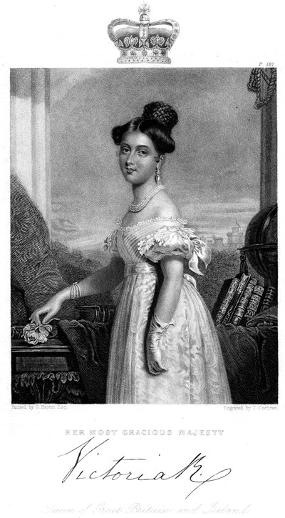 Victoria, Koningin van Groot-Brittannië en Ierland, c1838 door J. Cochran