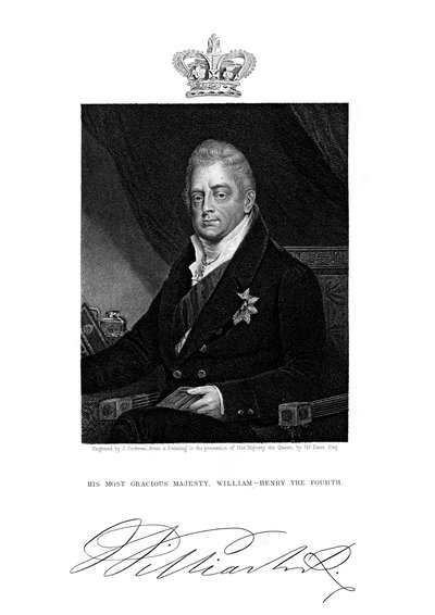 Willem IV, Koning van Groot-Brittannië en Ierland en van Hannover, 19e eeuw door J. Cochran