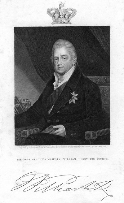 Willem IV van het Verenigd Koninkrijk, 19e eeuw door J. Cochran