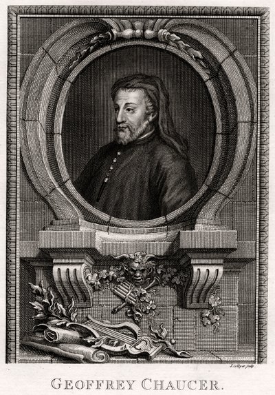 Geoffrey Chaucer, 1774 door J. Collyer