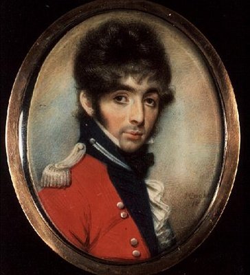 Miniatuur van een Onbekende Officier door J. Cooke