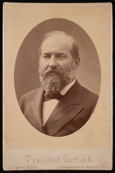 Portret van James Abram Garfield 1831-1881 door J F Jarvis
