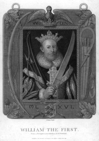 Willem I, Koning van Engeland, 1793 door J. Fittler