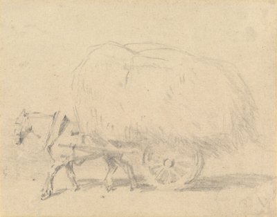 Een Paard dat een Lading Hooi Trekt door J. Frederick Tayler