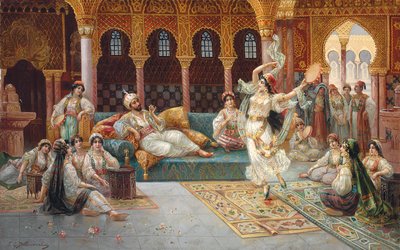 Een harem dans door J. G. Delincourt